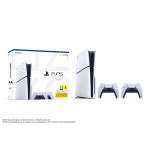 CONSOLE SONY PS5 SLIM 1TB STANDARD + 2 CONTROLLER WHITE/BLACK ITALIA